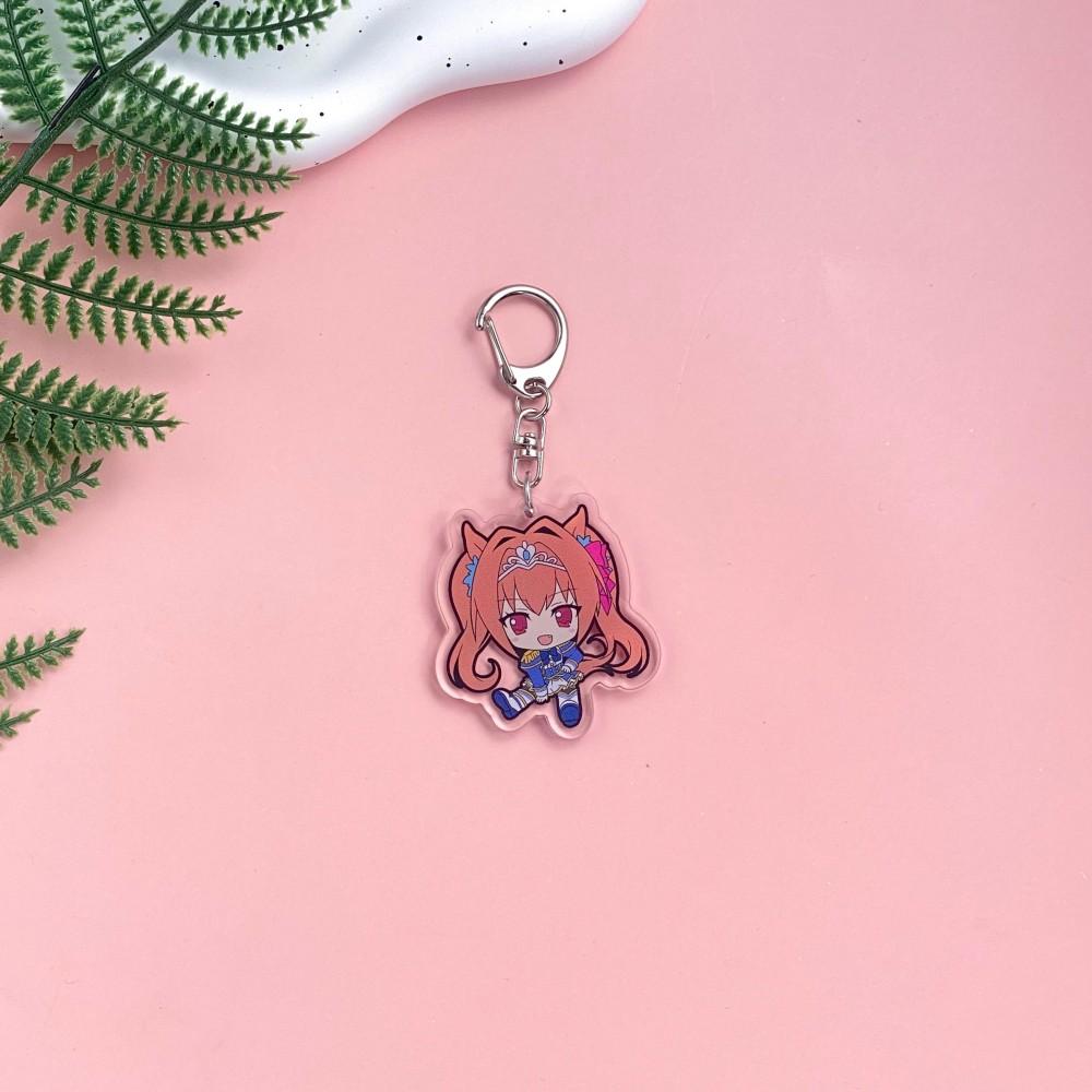 1/15 Stück Anime Figuren Pretty Derby Acryl Schlüsselanhänger Niedlicher Rucksack Anhänger Lustige Tasche Charms Zubehör Dekoration Feiertagsgeschenke