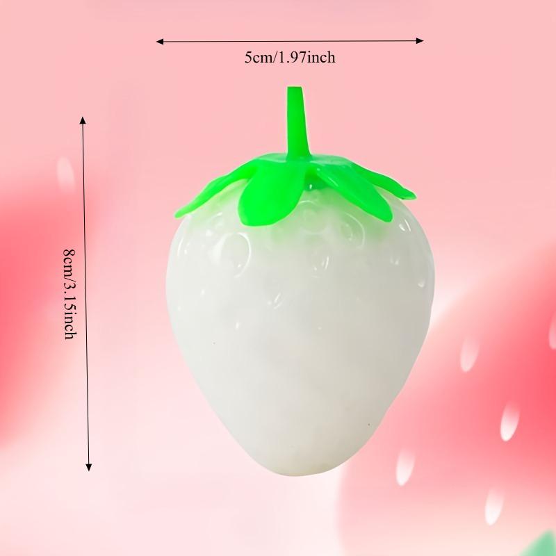 

Squishy Simulated Color-changing Strawberry Fidget Toy Cute Strawberry Sensory Toy Pinch Decompression Toy for Friends Gift Present