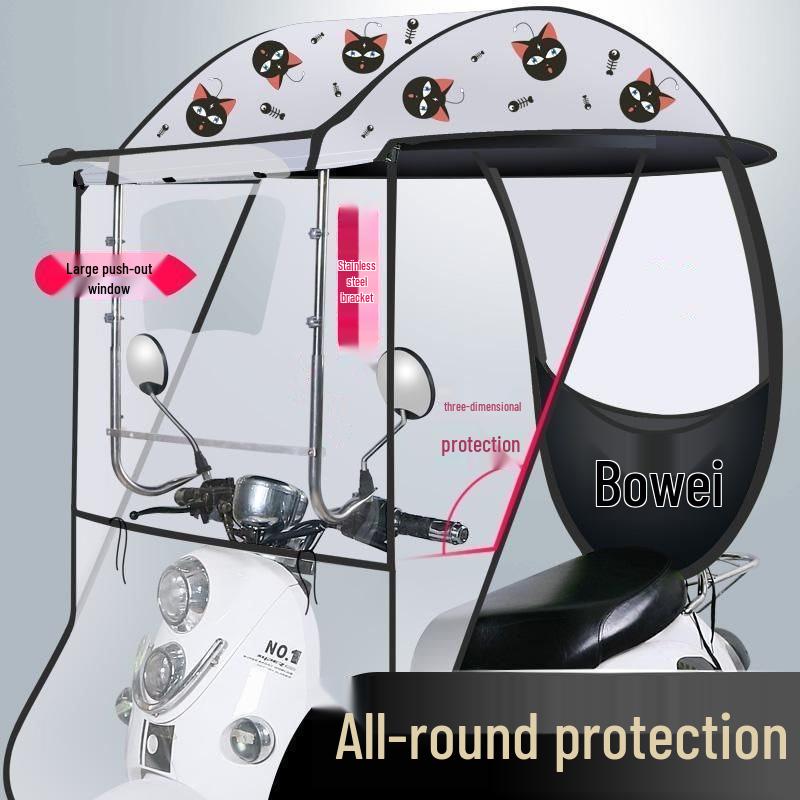 Thickened Carport Canopy: Rainproof & Sunproof Awning for Electric Cars