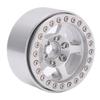 1.9 Inch Beadlock Wheels Aluminum Alloy 5 Hole Silver Rims Non Staining Lock Tire RC Wheel Rims