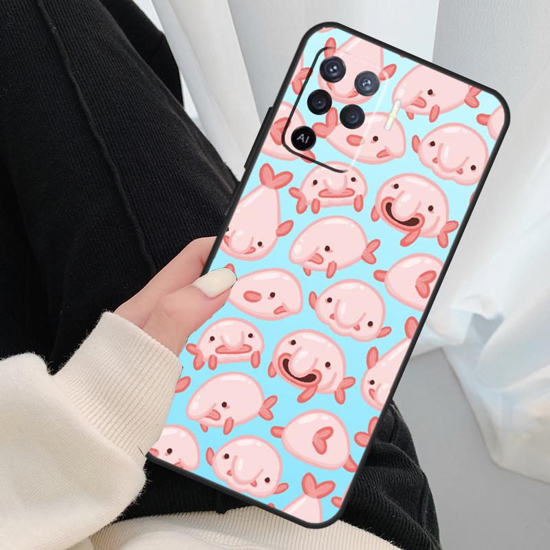 Blobfish Phone Case For OPPO A5 A9 2020 A31 A53 A53S A1K A15 A16 A52 A72 A83 A91 A93 A54 A74 A94