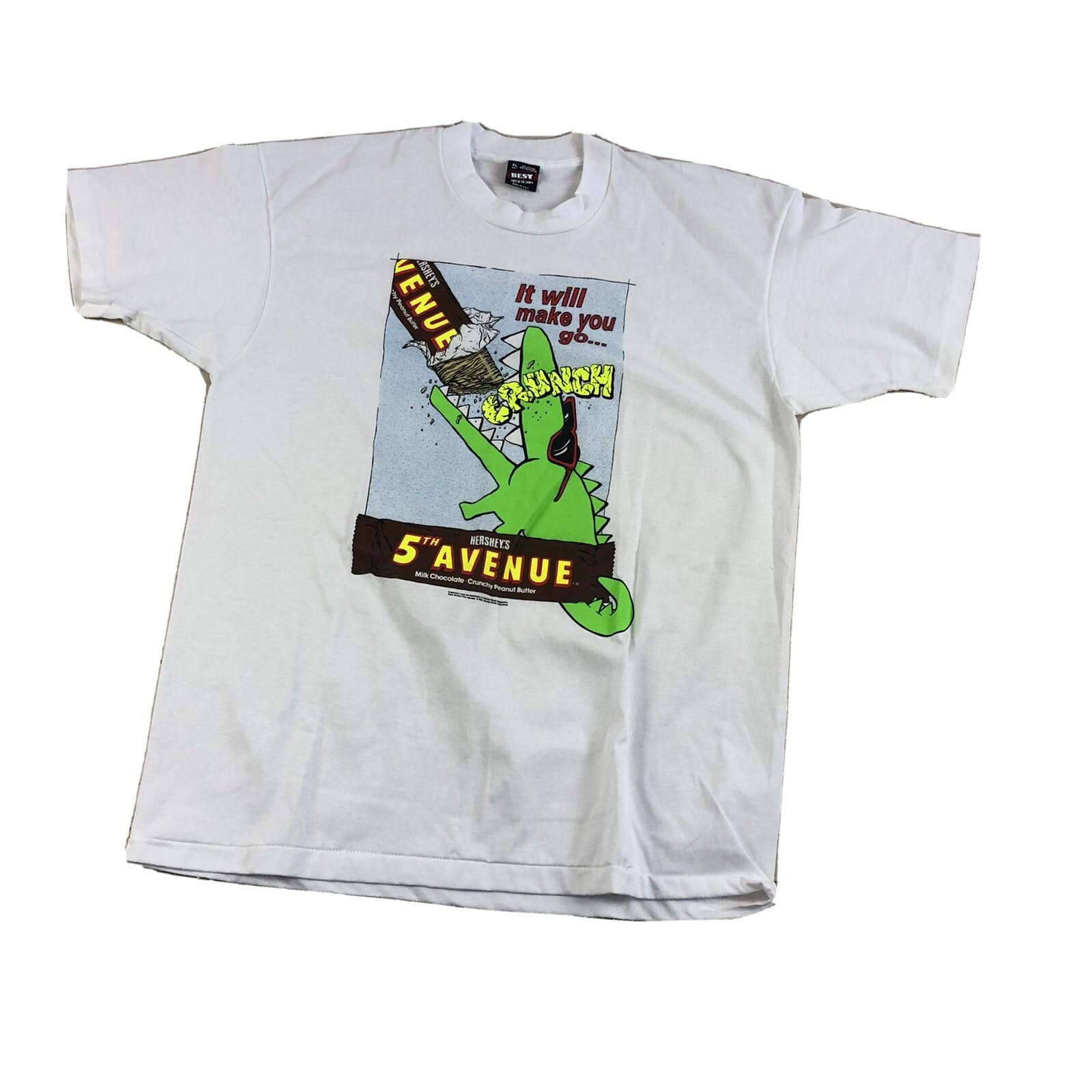 Vintage Promo Hersheys 5th Avenue Promo Shirt Sz XL 1992 Candy Snack 90s XL
