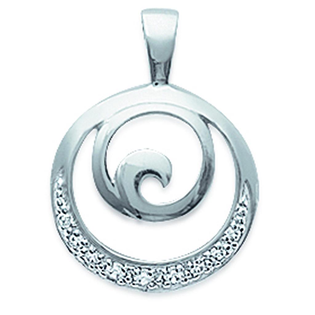 Les Trésors De Lily [F6458] - Silver Pendant 'Goddess' Silvery White (rhodium-plated) - 15 Mm