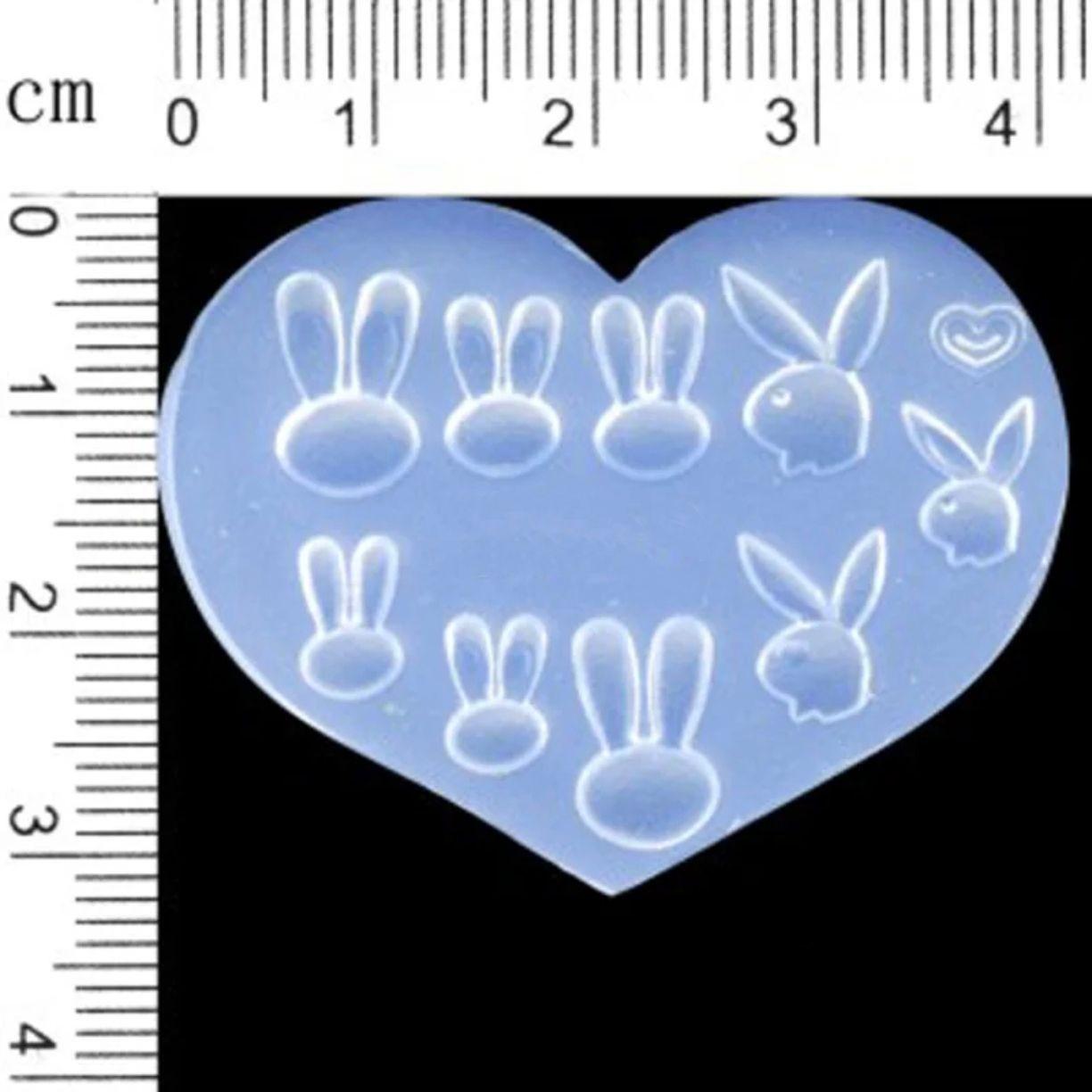 3D Rabbit Head Nail Art Silicone Mold - Easy Demold