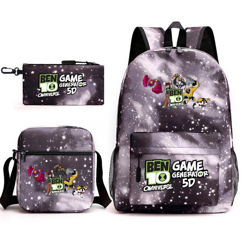 Hacker Junior Trend Starry Sky School Bag Three-piece Set