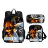 Murder Drones Round Front Bag Backpack Pen Bag Shoulder Bag 3Pcs Set Versatile  Boy or Girl School Birthday Best Gift