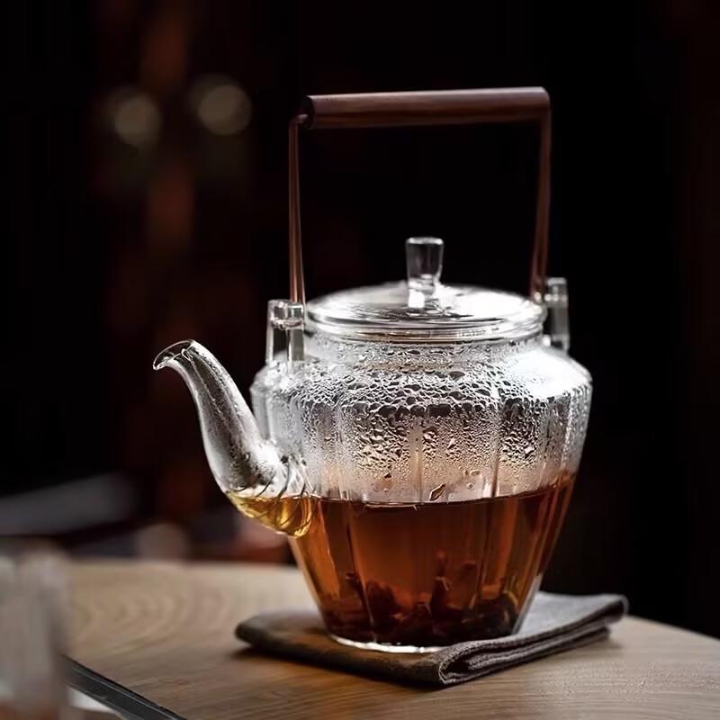 Yipan Diamond Beam Handle Kung Fu Teapot Set