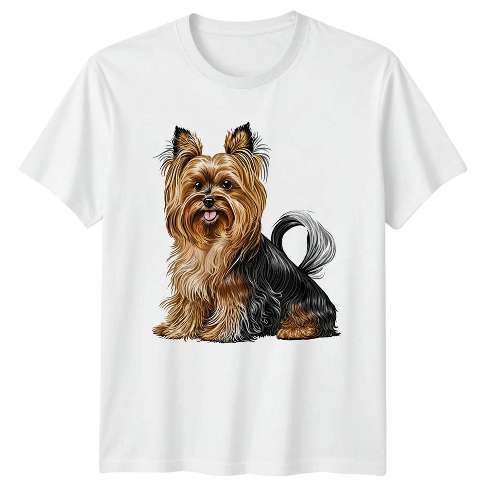 Yorkshire Terrier Dog Animals Graphic Unisexs TShirt Unisexs Tee Pet Lover Unisex S