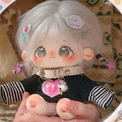 Boneca de algodão de 20 cm, brinquedo de pelúcia de anime Nannan, bonecas de pelúcia macias e fofas, faça você mesmo, vestir-se para crianças, bebê, aniversário, presente de Halloween