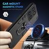 For Motorola Moto G56 5G Case PC+TPU Drop Defend Phone Cover with Ring Kickstand