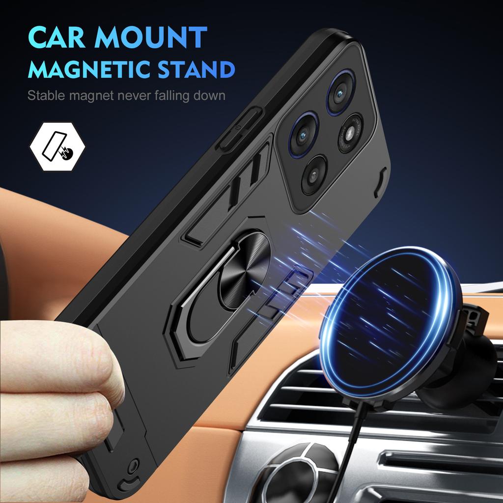 Custodia Grado Militare per Motorola Moto G56 G86 5G G06 Copertura Protettiva Antiurto Supporto ad Anello Supporto Custodie