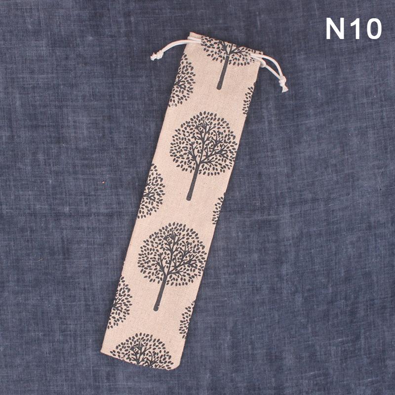 1Pcs Reusable Straw Pouch Bag For Metal Straw Cutlery Colorful Travel Camping Chopsticks Spoon Fork Knife Storage Bag Container