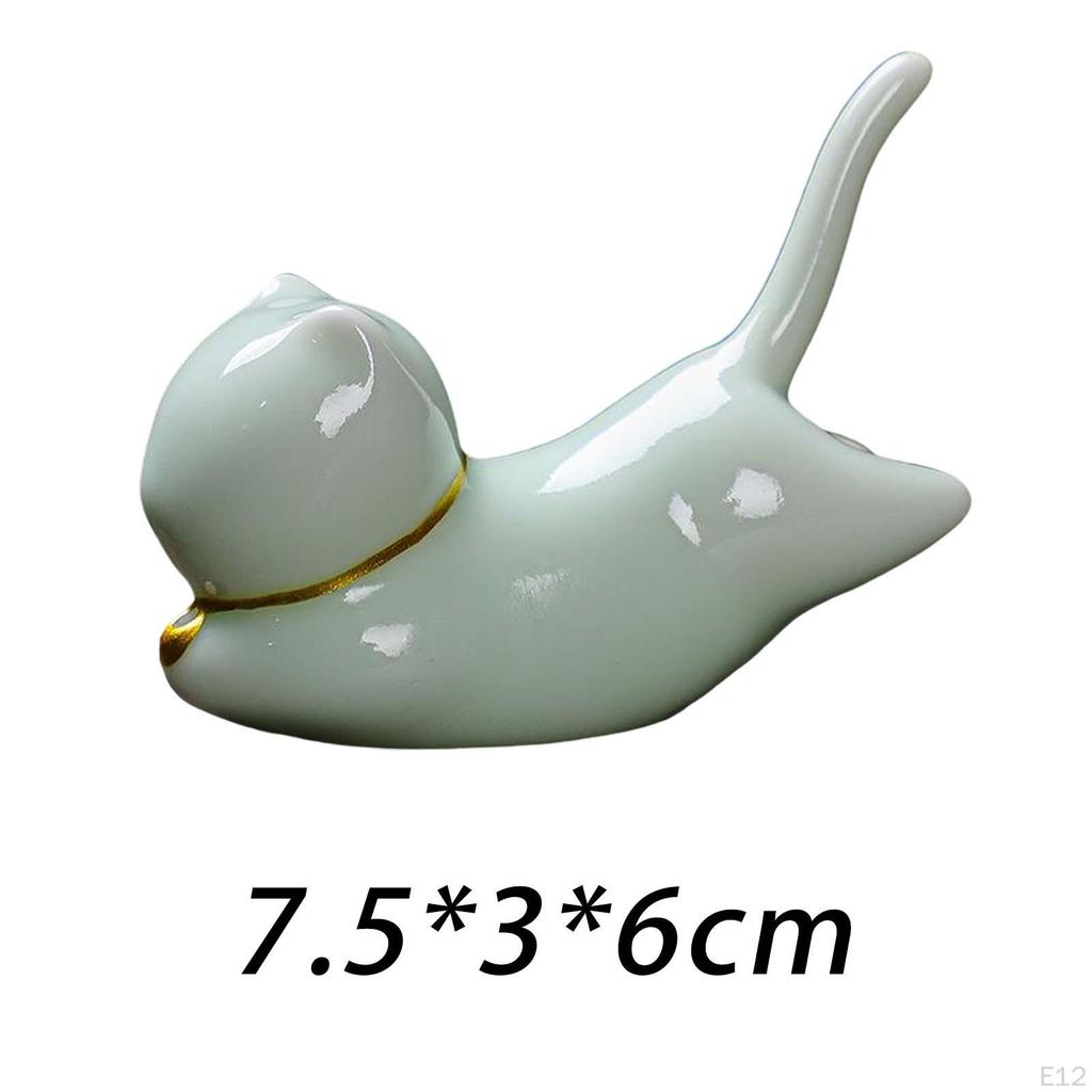 Animal Figurine Incense Burner Ceramic Porcelain Ornament Decorative Holder for Tabletop