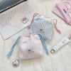 58151 Cute lace drawstring bundle storage bag Cosmetics sub-packaging bag Travel wash storage bag