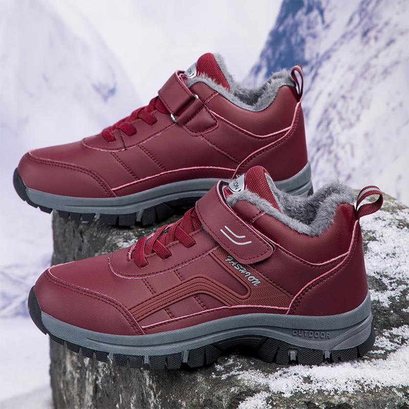 Boots Women Waterproof Winter Leather Shoes Ankle Boots Male Snow Hiking Boots