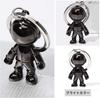 HUQIDAO 3 Piece Key Chain, Astronaut Key Ring, Metal Fittings, Key Ring, Accessories, Space
