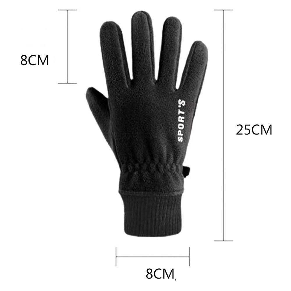 Windproof Touch Screen Gloves Thicken Finger Flip Cover Gloves 2023 New Ski Gloves  Autumn Winter