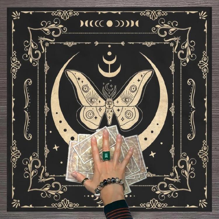 Tarot Card Tablecloth Altars Cloth Astrology Divinations NonSlip Mat Tapestry
