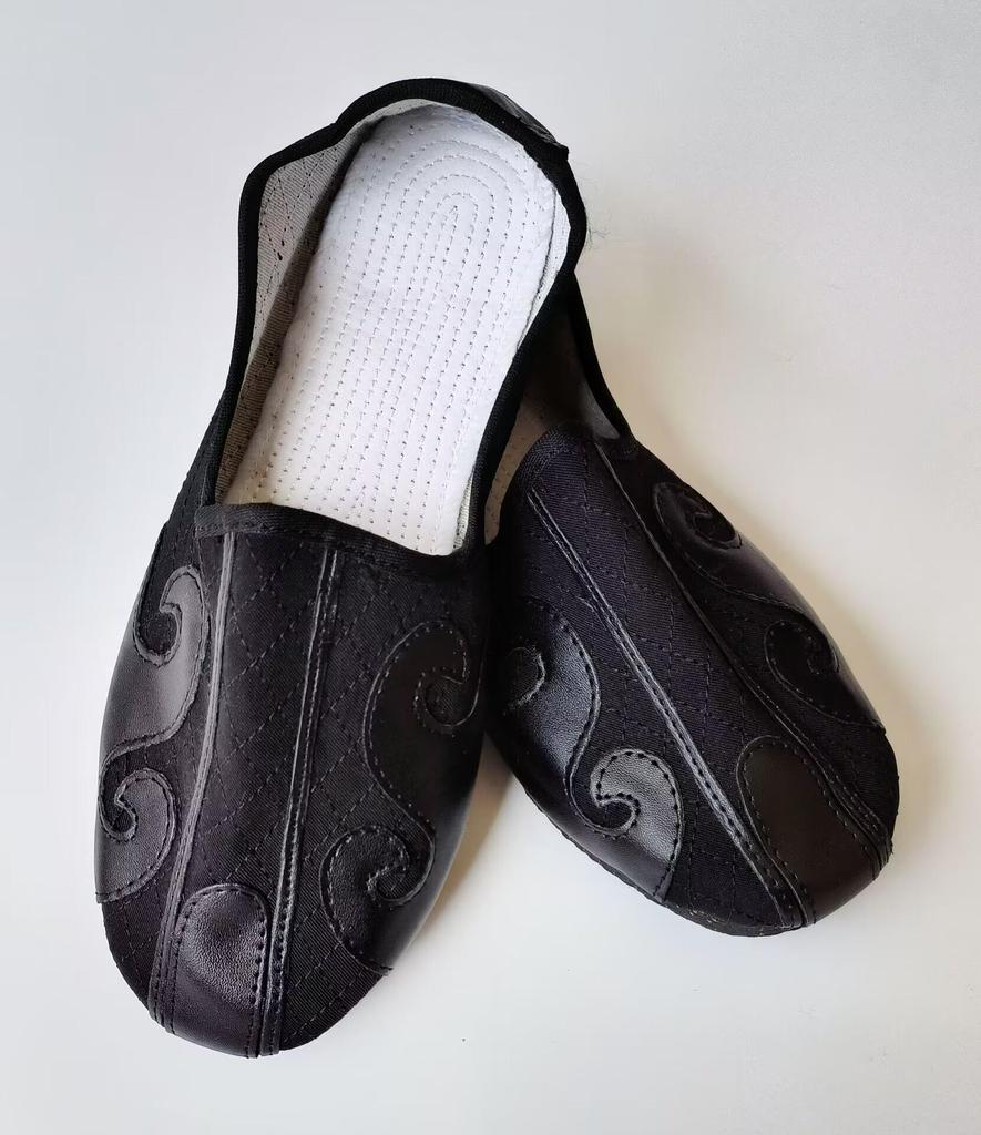 Boty pro bojová umění Deseti směrů: Tai Chi, Taoistické, Kung Fu & Cvičky s hákem ve tvaru oblaku a gumovou podrážkou pro muže & ženy