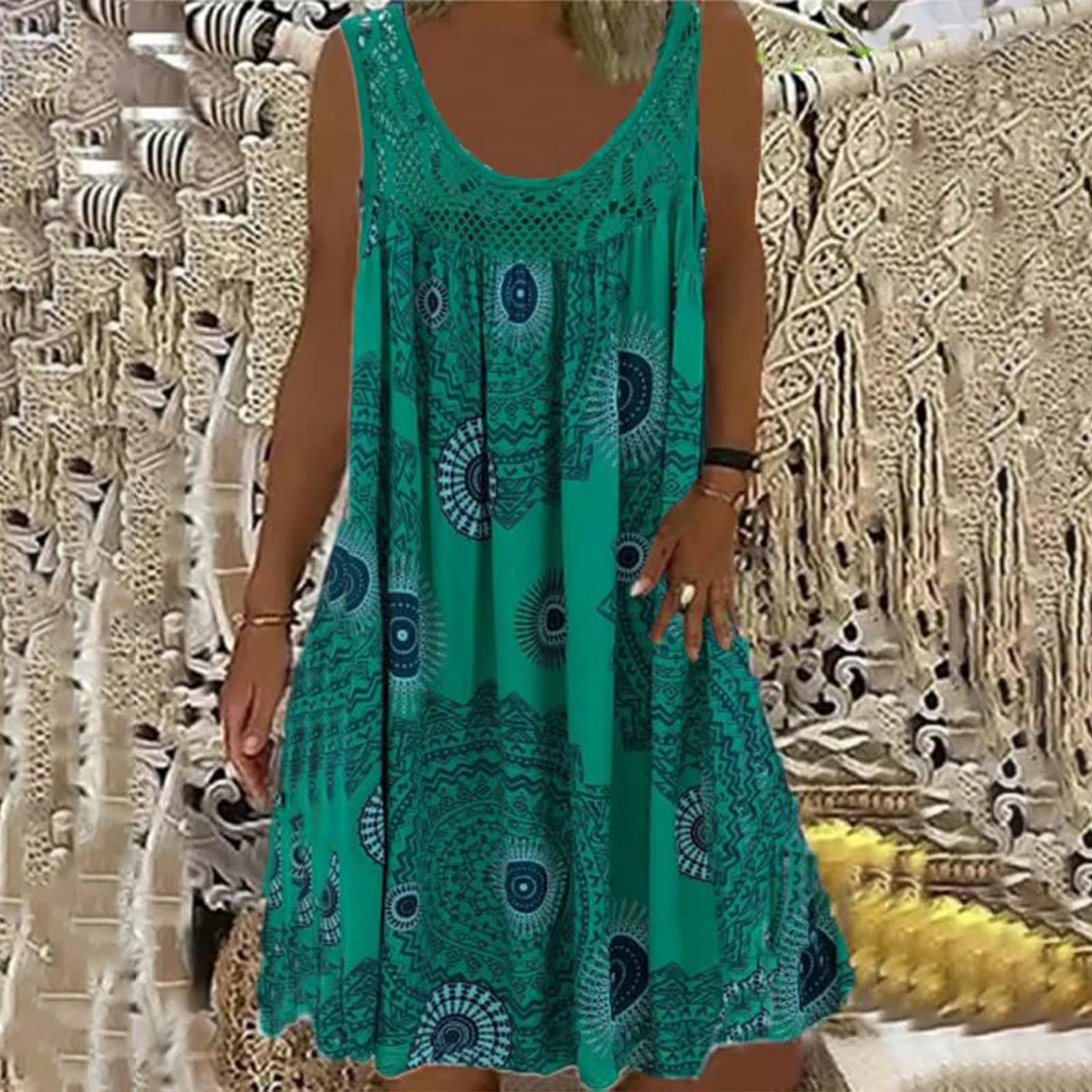 

Женское элегантное платье-халат без рукавов с кружевным плиссированным узором в стиле пэчворк XL зелёный