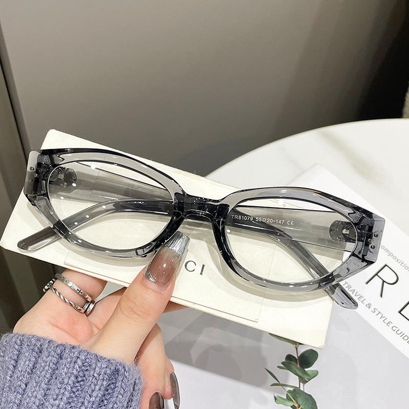 Ultra-Light Retro TR Women's Cat-Eye Frame with Anti-Blue Light & Prescription Lens Compatibility