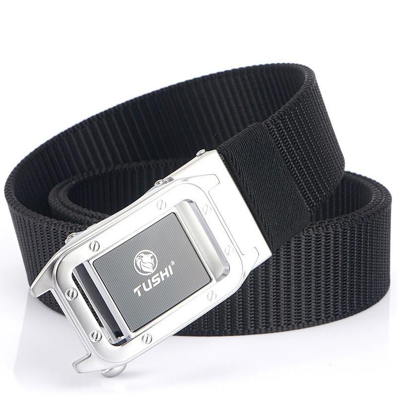 Fashionable All-matching Automatic Men's Belt Outdoor Quick-drying Nylon Casual Canvas