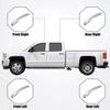 Exterior Door Handle Covers Four  for Chevrolet Silverado Silver Tone