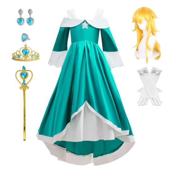 Kinder Prinsessenjurk Kostuum Lichtgewicht Polyester Jurk Podiumoptreden En Dagelijkse Kleding Outfit voor Halloween Cosplay Verjaardagsfeest