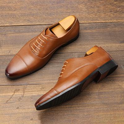 Zapatos de vestir cómodos para hombre, zapato social de caballero Oxford a la moda para hombre
