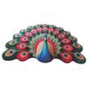 Special-shaped Peacock Carpet Soft Bathroom Floor Mat  for Living Room Tea Table Bedside