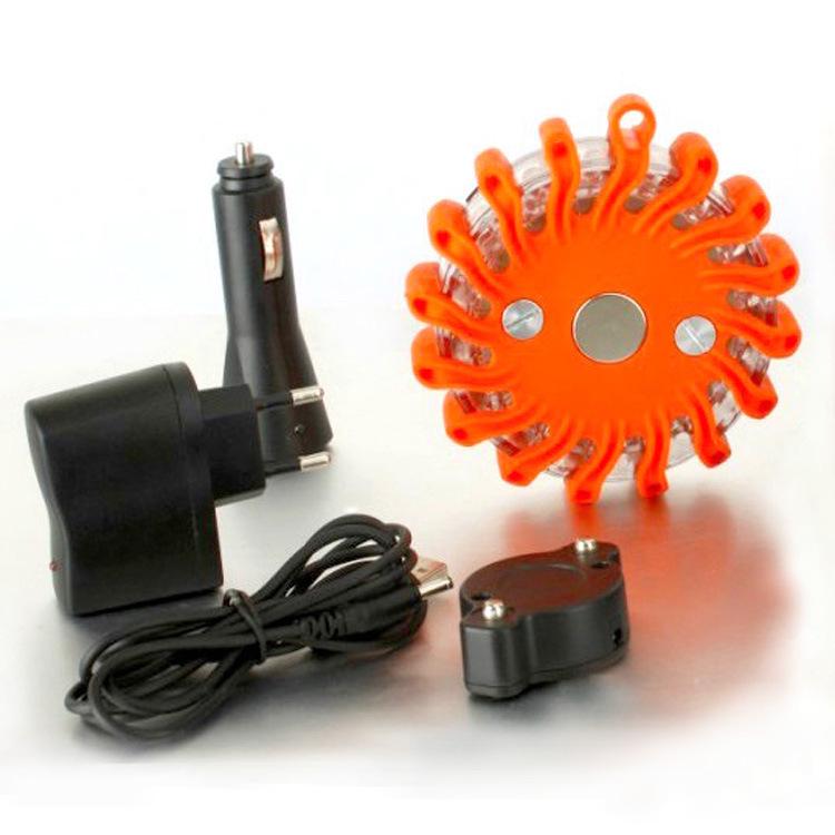Multicolor Rechargeable LED Traffic Barrier Warning Light - Single Charging Set жёлтый/красный