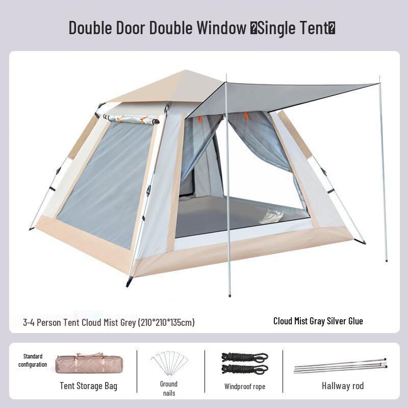 OEING Automatic Outdoor Camping Tent 3-4 Person