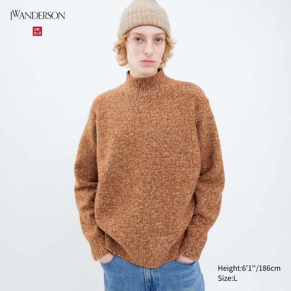 

Свитер из пряжи UNIQLO с воротником-стойкой (длинный рукав)