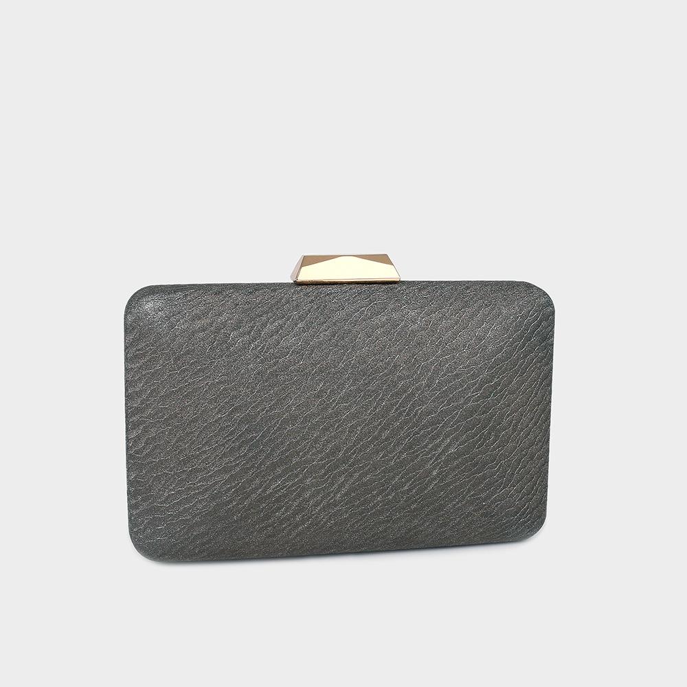 New Style Banquet Clutch Bag European and American Large Capacity Portable Simple Makeup Bag Shoulder Chain Clip Dinner Bag