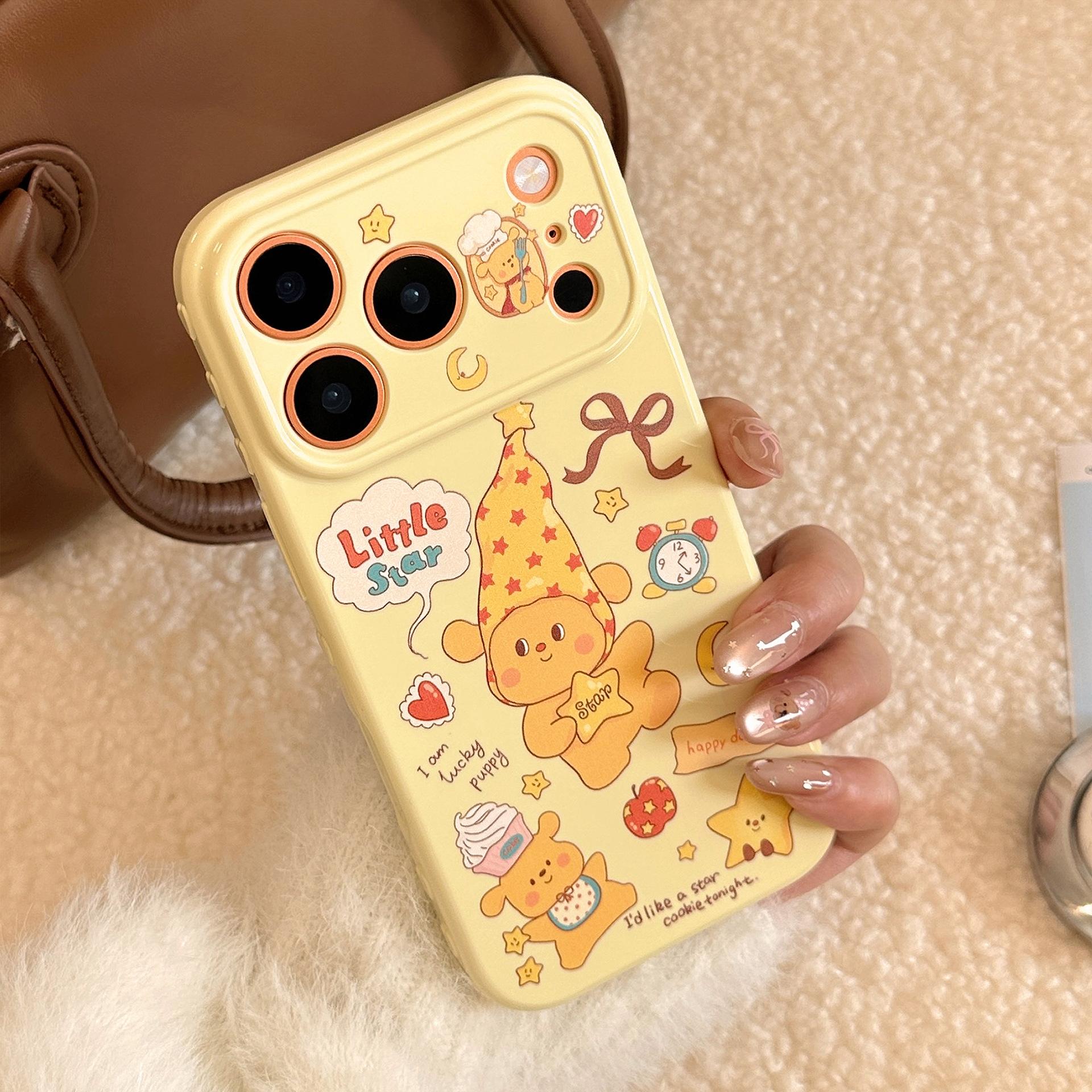 

Instagram-style Graffiti Star and Puppy Case for Apple IPhone 16 Pro Max and IPhone 17, High-quality Soft Case iphone 17pro max