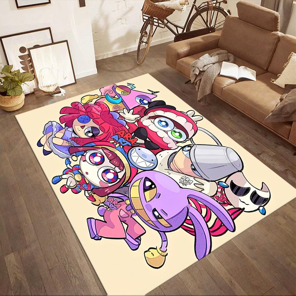 I tappeti quadrati stile The Amazing Digital Circus sono un'ottima scelta per soggiorni, camere da letto, decorazioni per la casa e come regali.