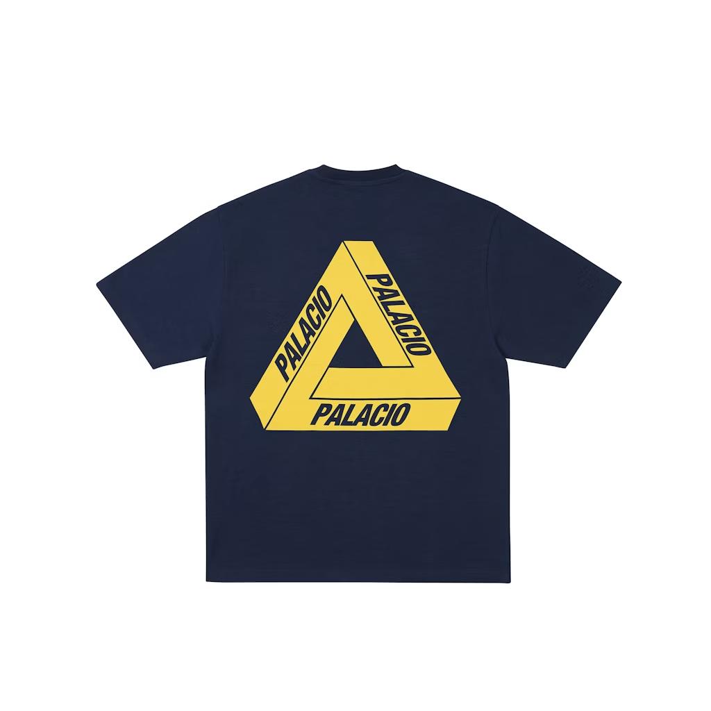 

Palace Tri Lingual T-Shirt Navy Unisex Tops Blue P29TS082 M