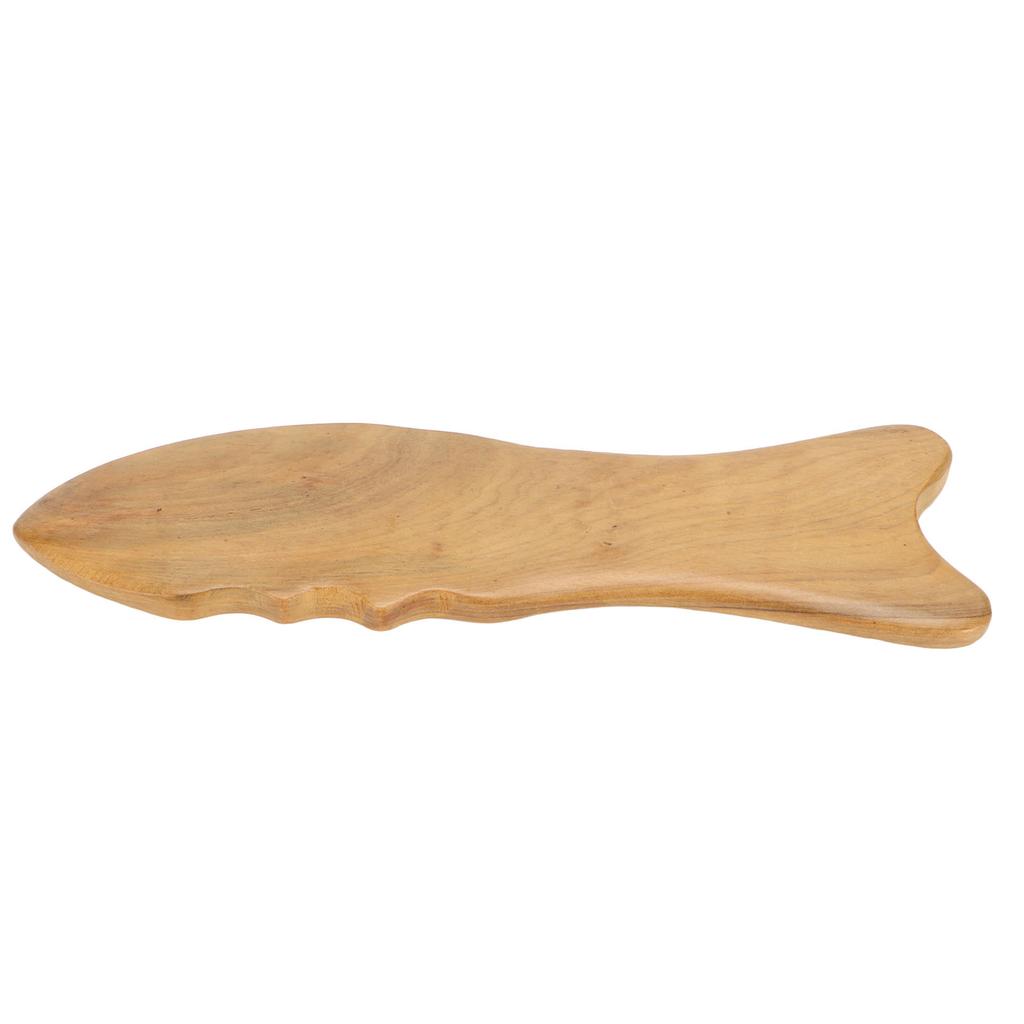 Wooden Gua Sha Board Fish Shape Wooden Massager Universal Relaxing Muscle Gua Sha Board for Face Full Body