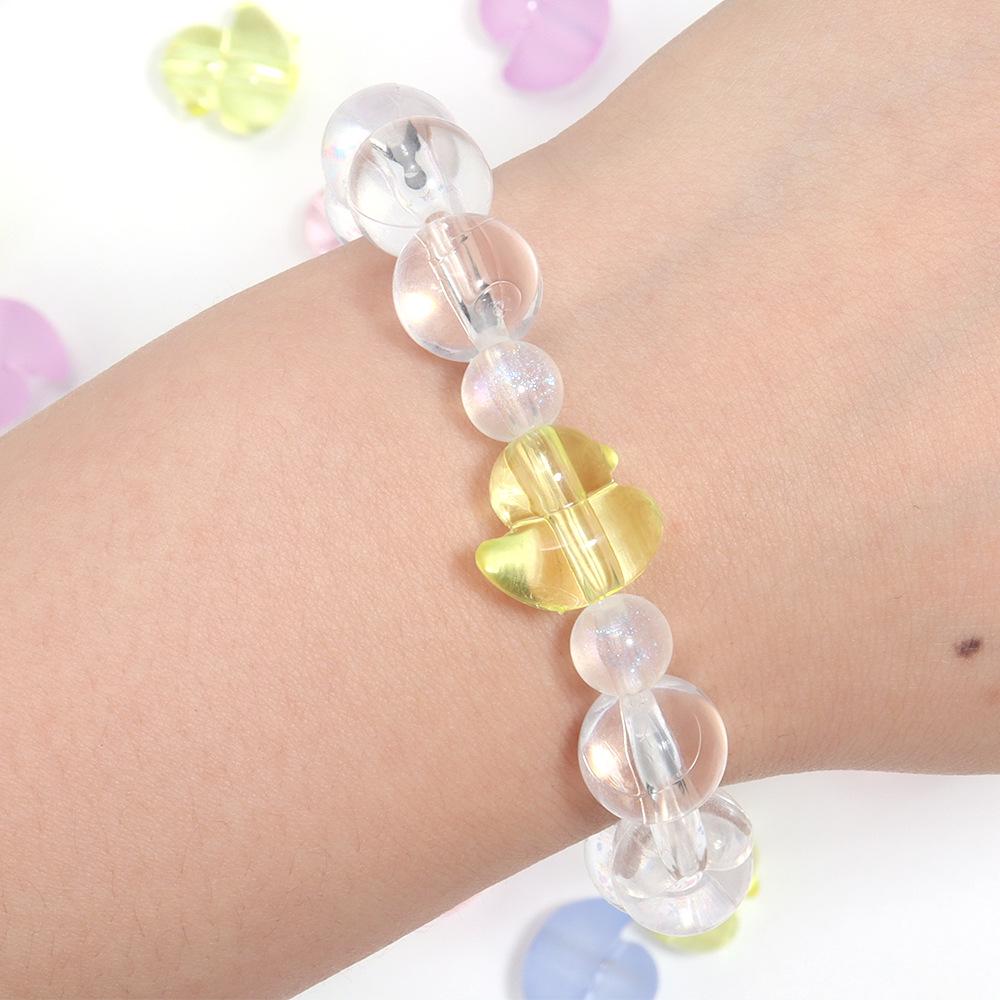 50 Pcs Acrylic Cartoon Duck Beads for DIY Bracelets & Necklaces