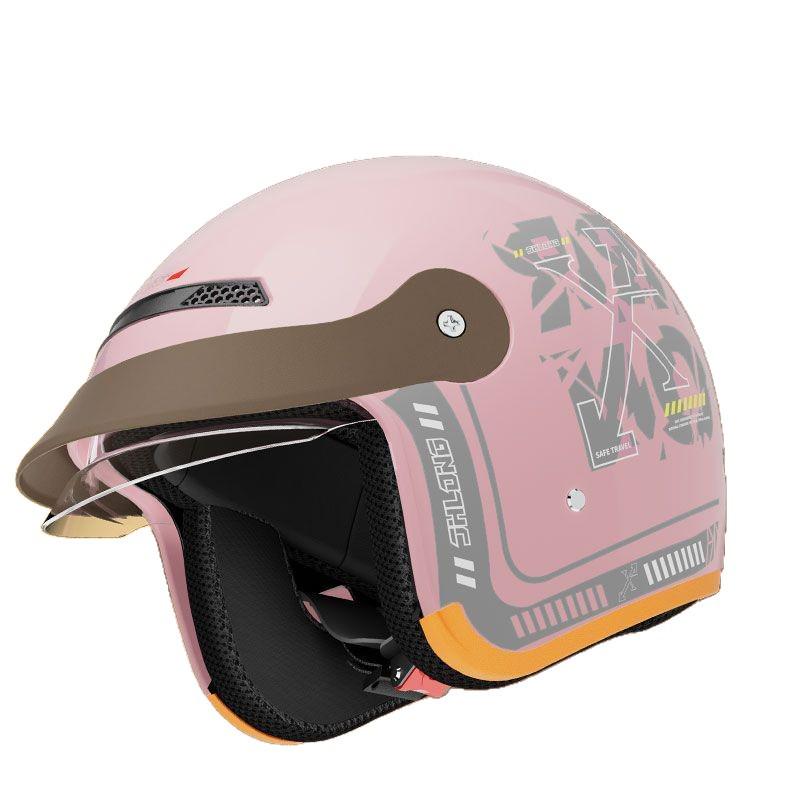 3C Helmet for Electric Vehicles - All-Season, Universal Fit, Winter Warmth, Hidden Lens, One Size for Girls.