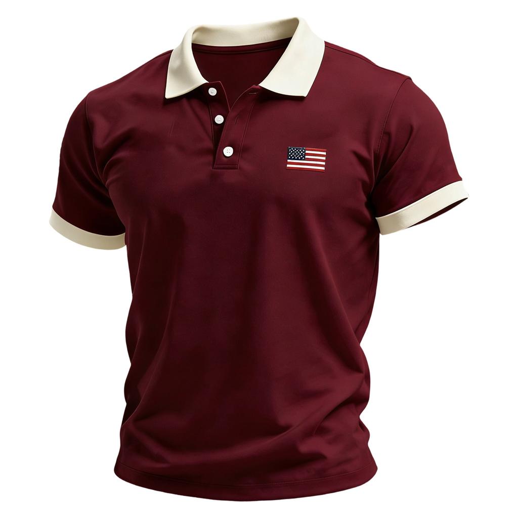 Men's Summer Print Short Sleeve Lapel Shirt Men's Casual Fashion Shirt