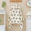 Infant Hooded Towel Gauze-Cotton Breathable Bathrobe Print Summer Sun-proof Cloak Bath Towel Gender Neutral Soft Towel