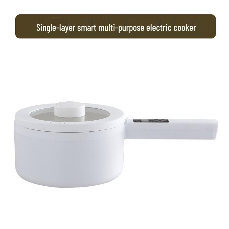 Smart Multifunctional Electric Cooker with Long Handle – Compact Dorm-Use Hot Pot for Steaming and Cooking