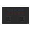 Indian Standard 12-Gang Smart WiFi Wall Light Switch Touch Panel Supports Alexa Google Assistant 16A 240V 234x152mm Size for Tuy