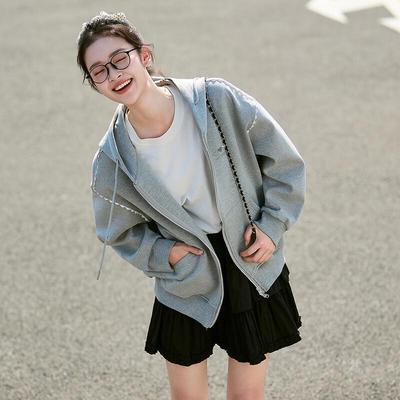 TonLion Women's Hooded Knit Short Jacket