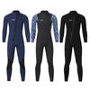 OUZO 3mm Wetsuit Men's Long-sleeved One-piece Thick Cold-proof Warm Snorkeling Surfing Suit Swimsuit