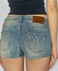Yuhili Micro Denim Shorts / Light Blue