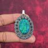 Green Triplet Opal Jewelry, 925 Solid Sterling Silver Pendant, Lovely Jewelry Wedding Gift ,Handmade Gemstone Jewelry Gift For Love