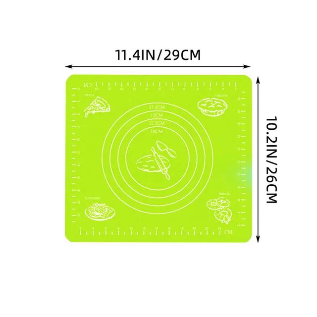 Neue Knetunterlage Silikon Backmatte Pizza Kuchen Teigbereiter Gebäck Küche Kochen Grill Gadgets Backformen Tischmatten Unterlage S