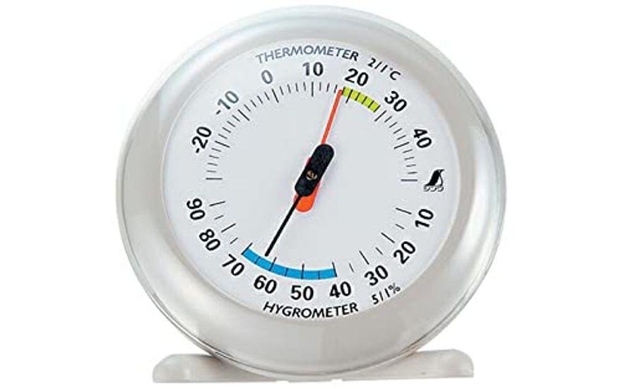 

Shinwa Sokutei Thermohygrometer Round Light Gray 10cm 70497 Q-2